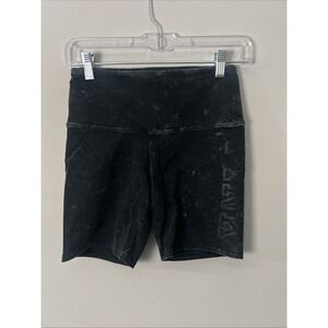 Victoria Secret PINK High Waist Bike Shorts-s Black Faded